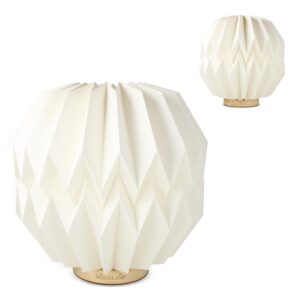 Coollux faltbare, von Origami inspirierte Papier-LED-Lampe Luna 25cm