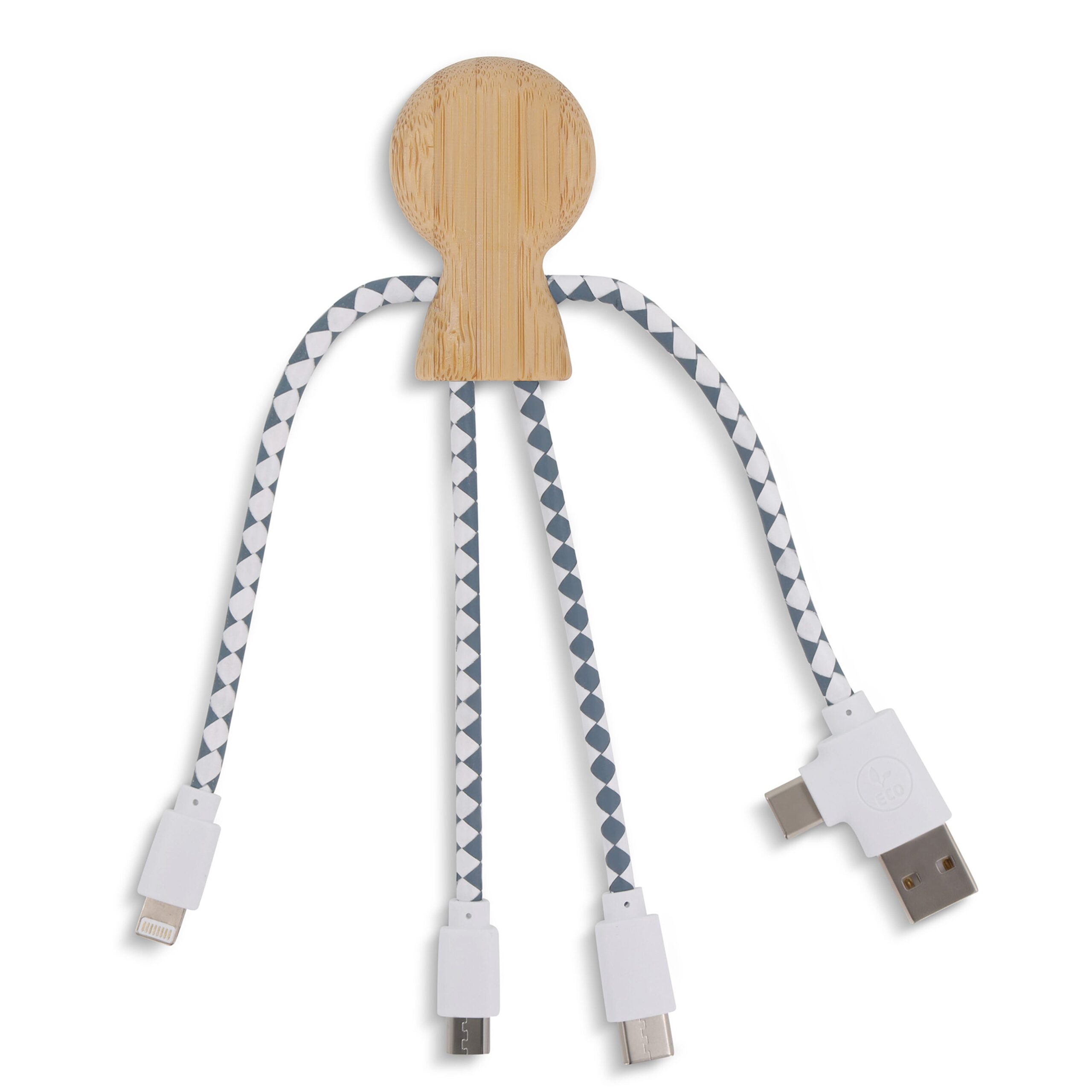Xoopar Mr. Bio Bamboo Charging Cable – Bild 2