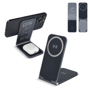 2255 -Xoopar Zero 2 in 1 Drahtloses Ladegerät Kompatibel mit MagSafe