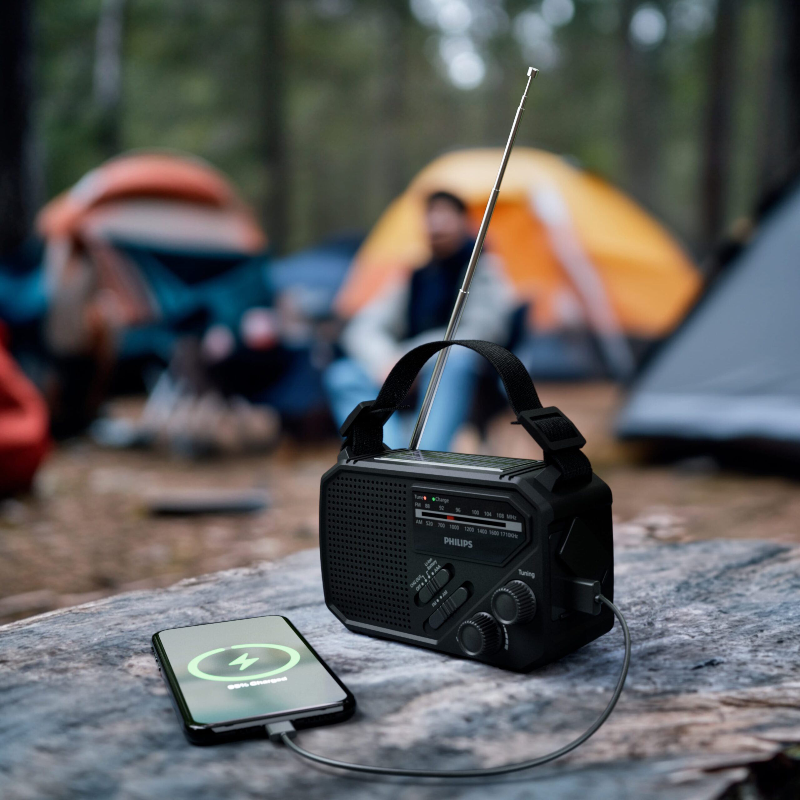 Philips TAR1609 Notfallradio mit analogem FM/AM-Tuner und Taschenlampe – Bild 5