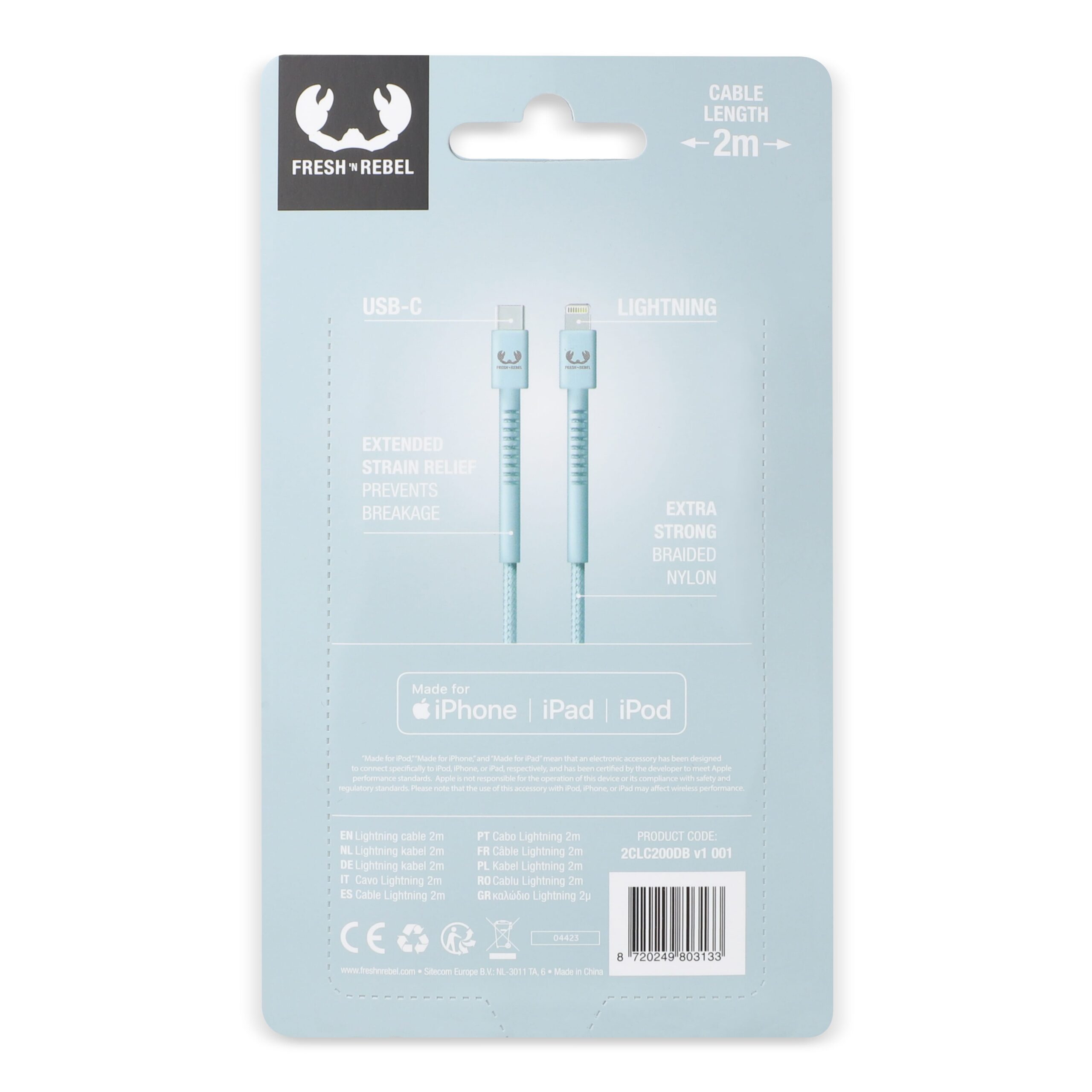 2ULC200 | Fresh 'n Rebel USB-C zu Apple Lightning Kabel 2.0m – Bild 4