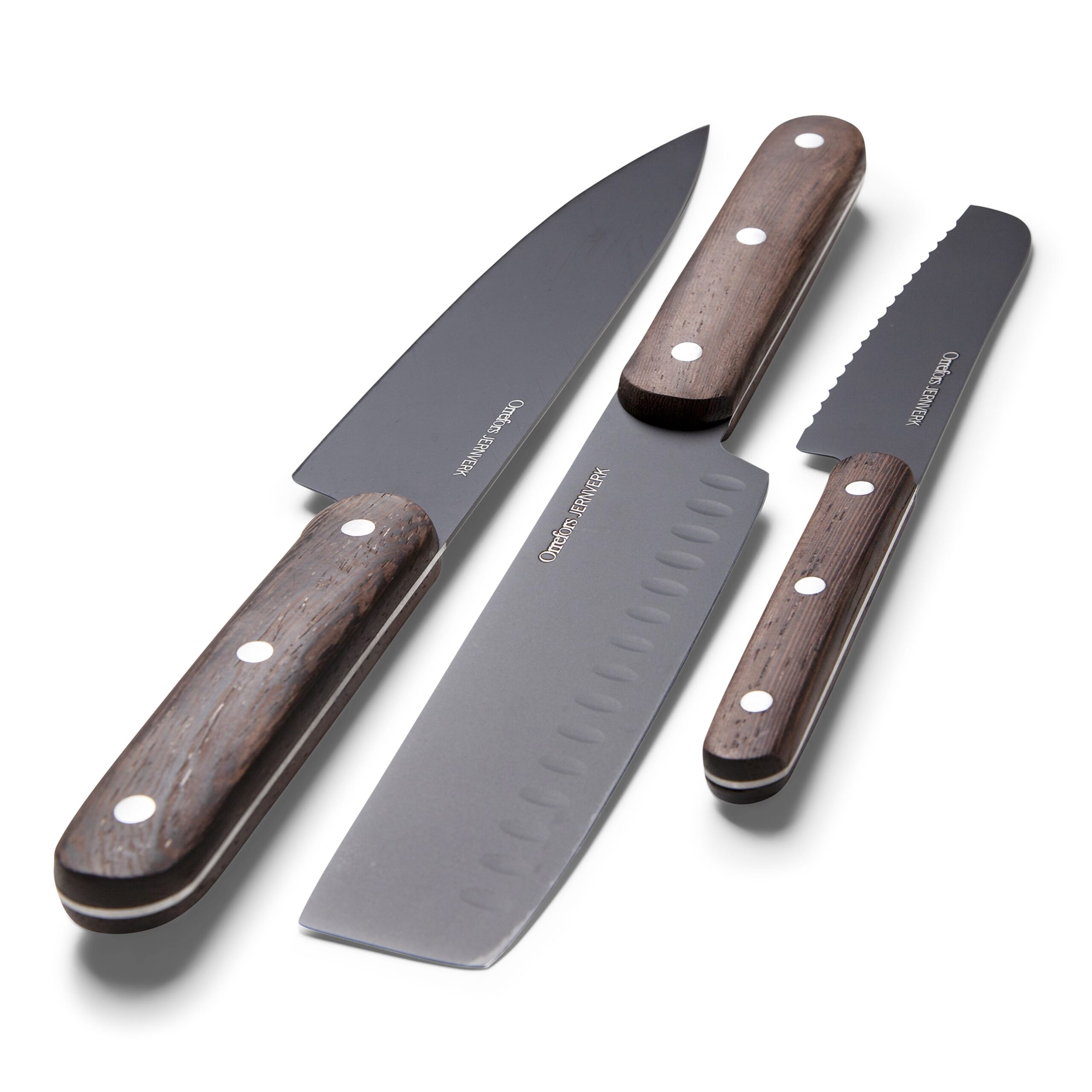 Orrefors Jernverk Messerset holz 3er-Set – Bild 2