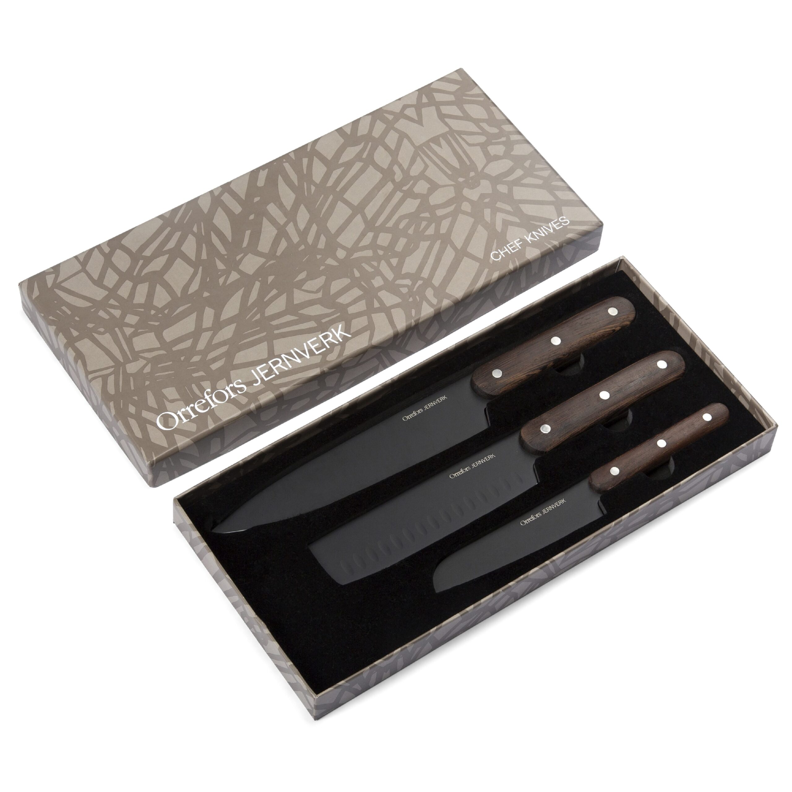 Orrefors Jernverk Messerset holz 3er-Set – Bild 4