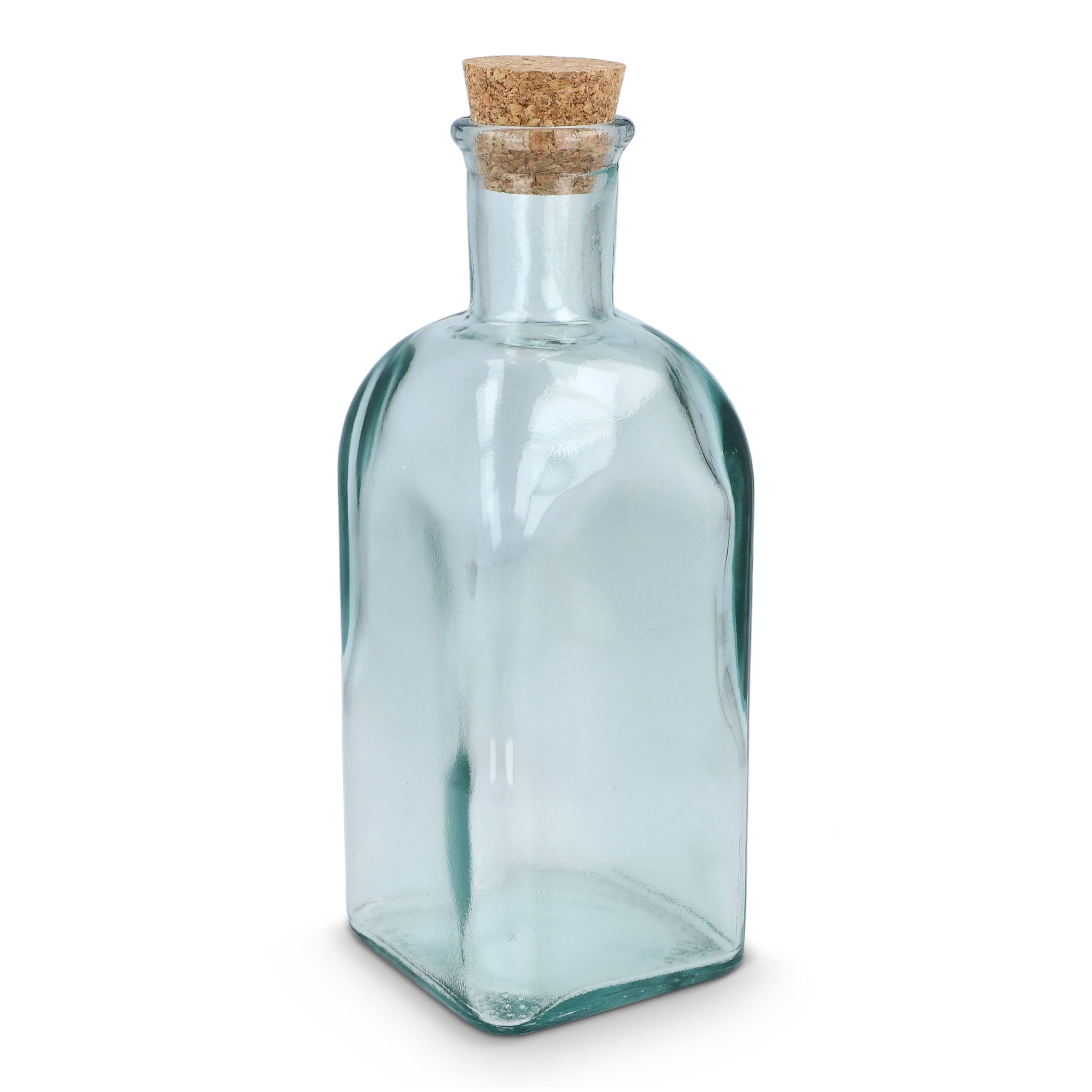 InSideOut Square Recycelte Glaswasserflasche ReuuZ mit Korkverschluss 500ml – Bild 2