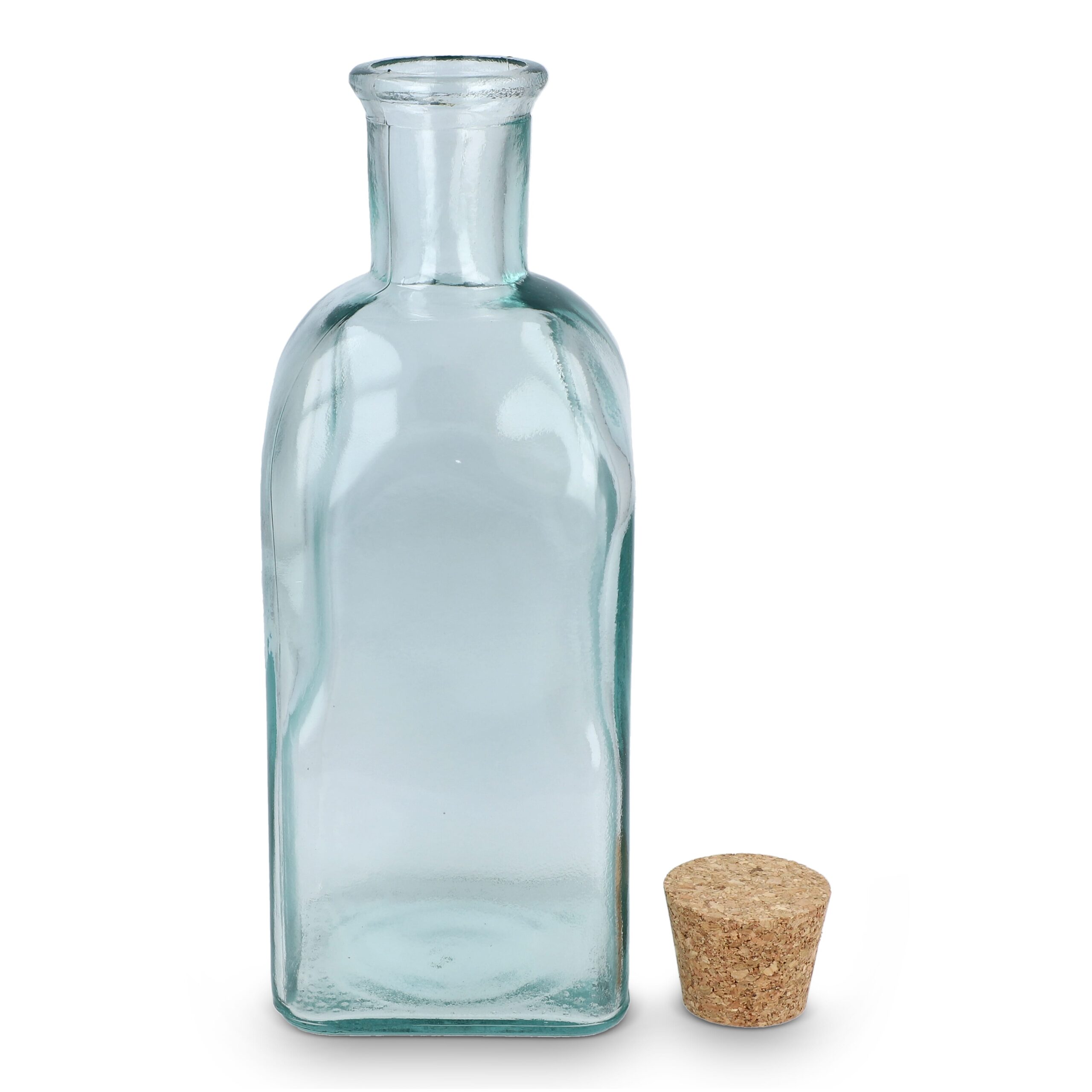 InSideOut Square Recycelte Glaswasserflasche ReuuZ mit Korkverschluss 500ml – Bild 5