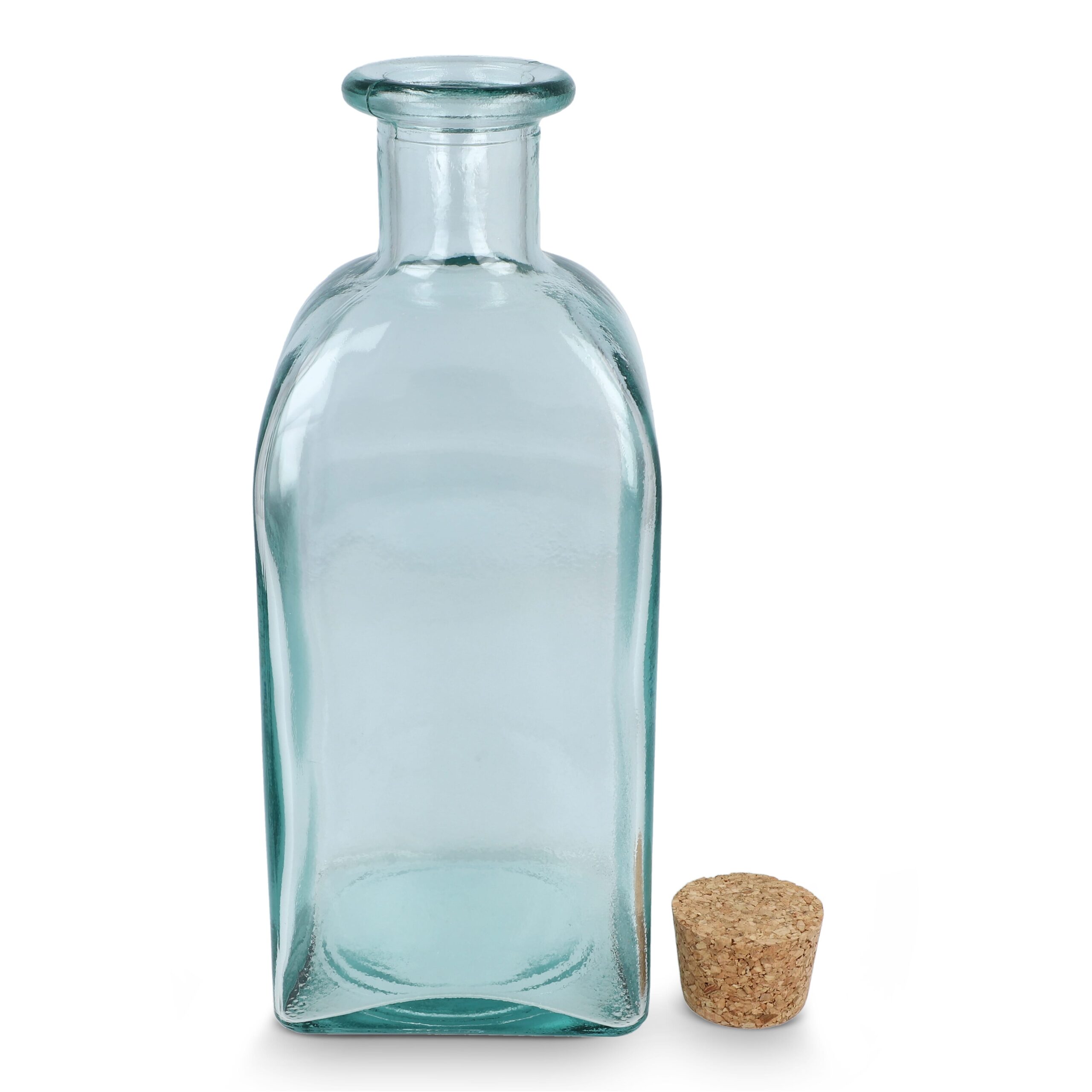 InSideOut Square Recycelte Glaswasserflasche ReuuZ mit Korkverschluss 1 l – Bild 4