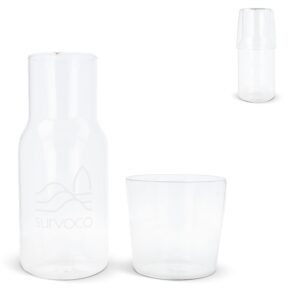 Karaffe 550ml und Trinkglas 250ml Set