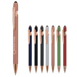 Kugelschreiber Paris Deluxe Metall gummiert