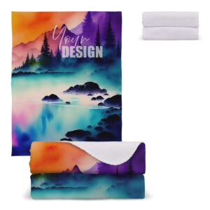 Polarfleece-Decke OEKO-TEX®  Sublimation 130 x 170 cm 290 g/m²