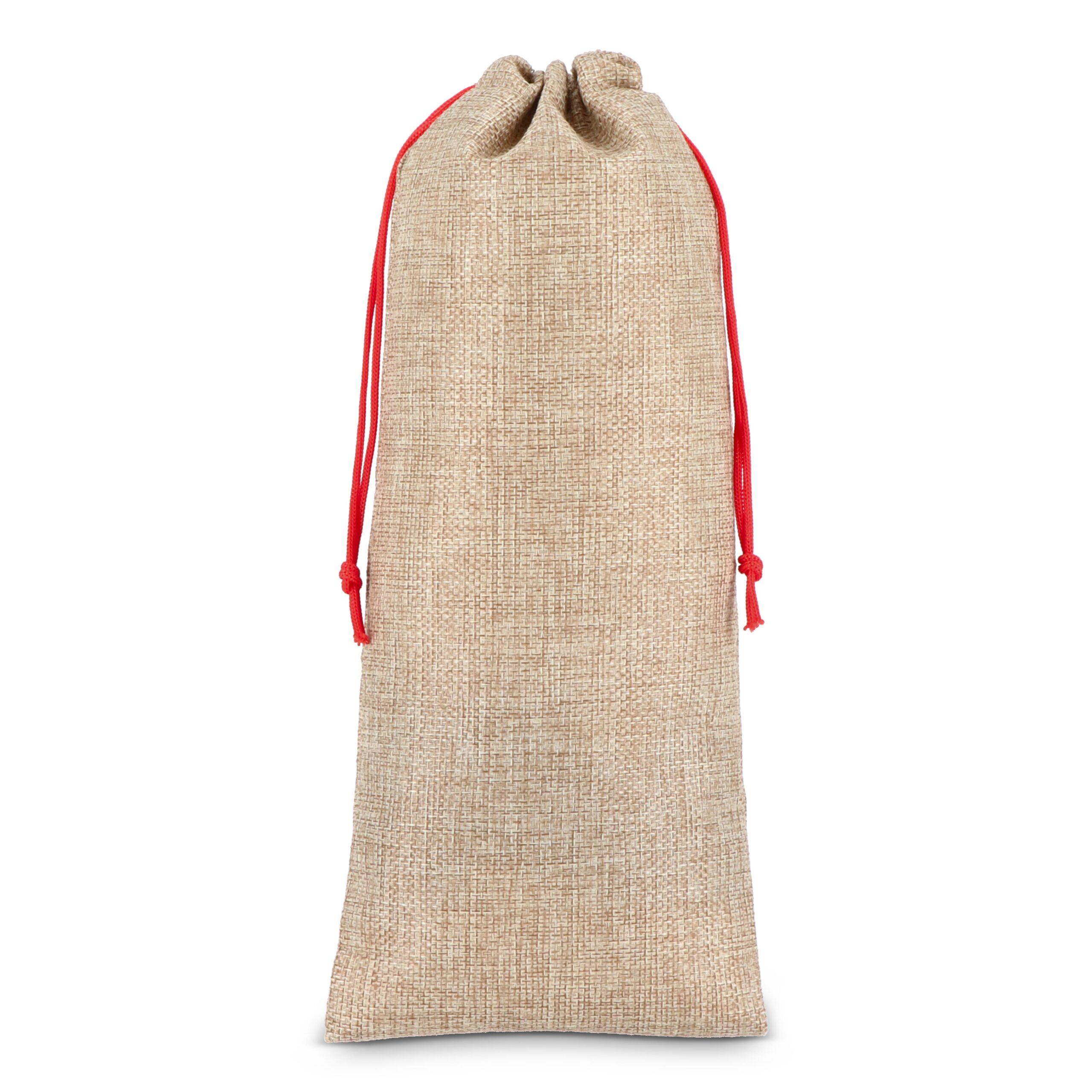 Flaschenetui im Jute-Stil 14 x 34 cm – Bild 4