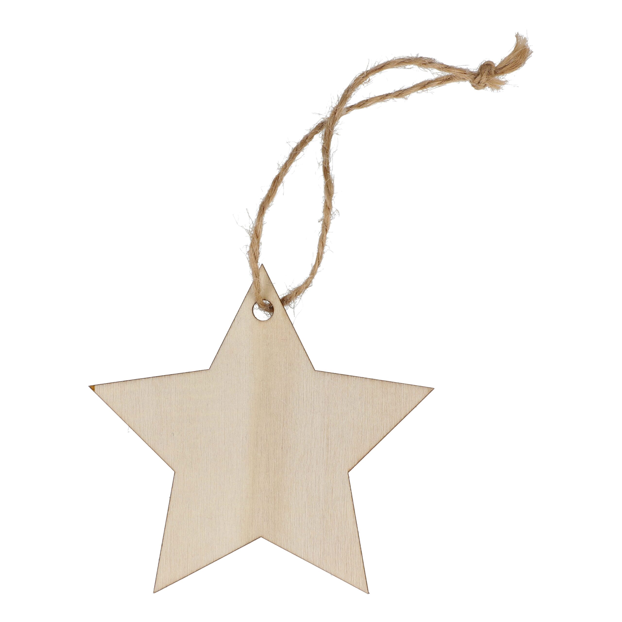 Sternförmiges Weihnachtsornament aus Holz – Bild 2