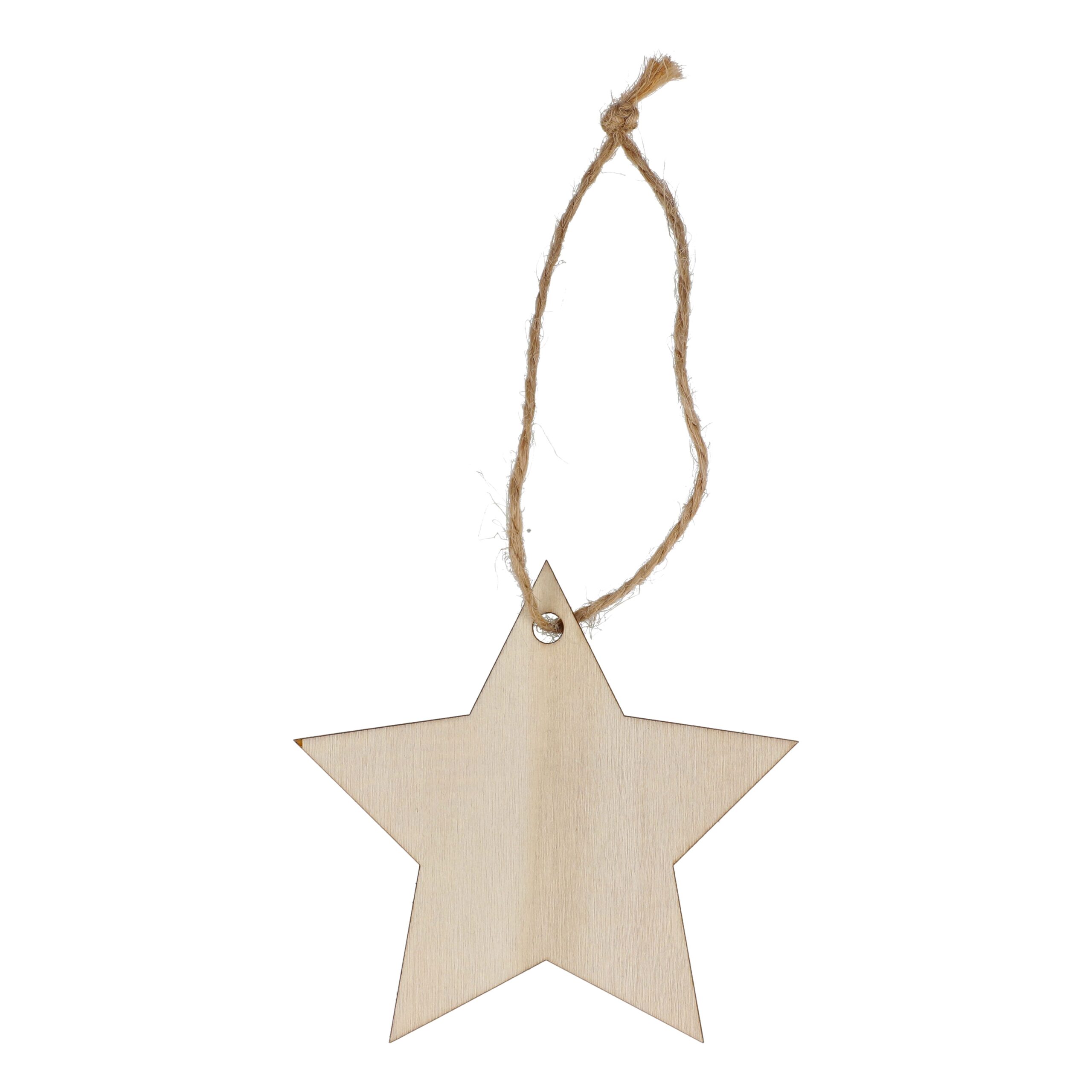 Sternförmiges Weihnachtsornament aus Holz – Bild 4