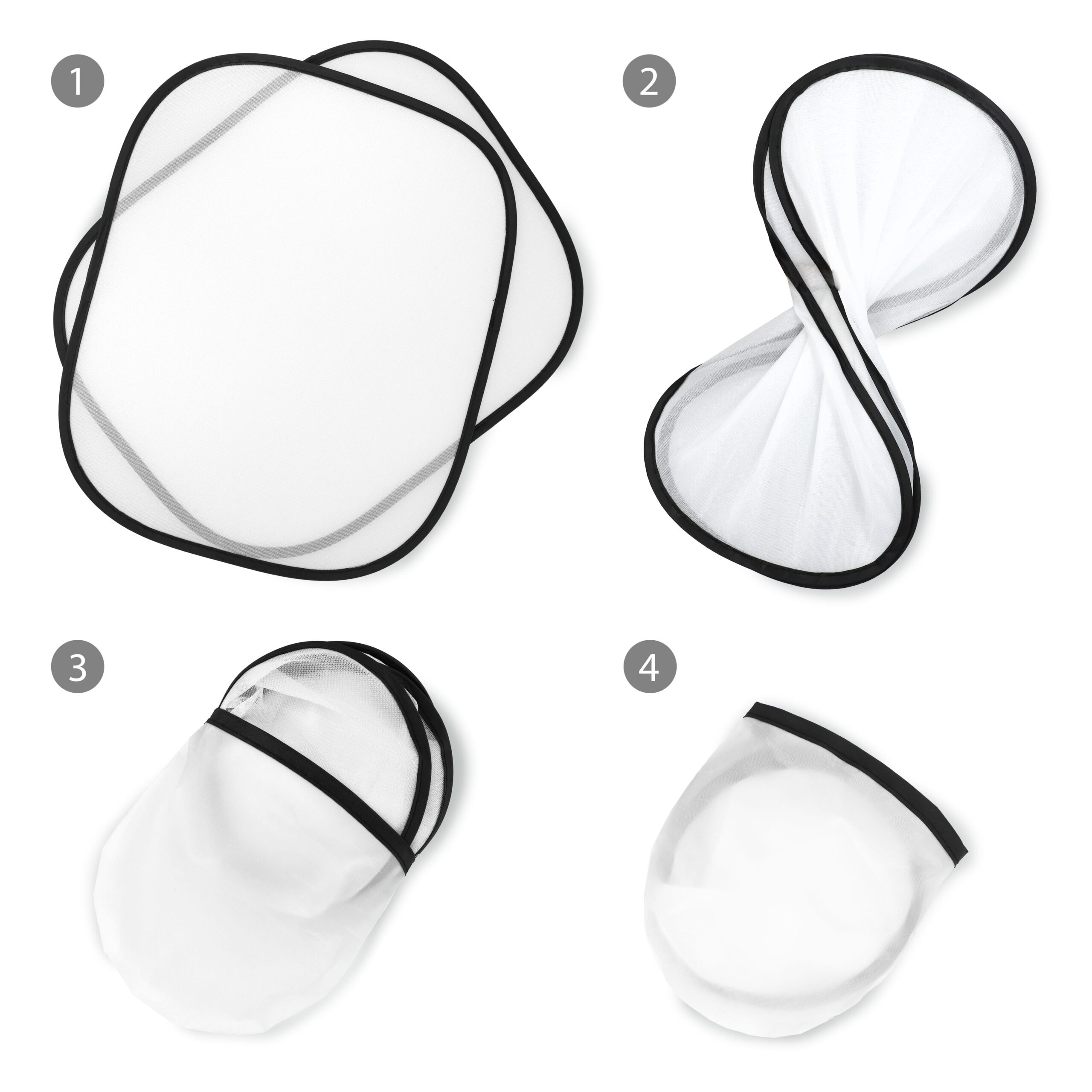 Sonnenblende, 2er-Set mit Etui Sublimation – Bild 5