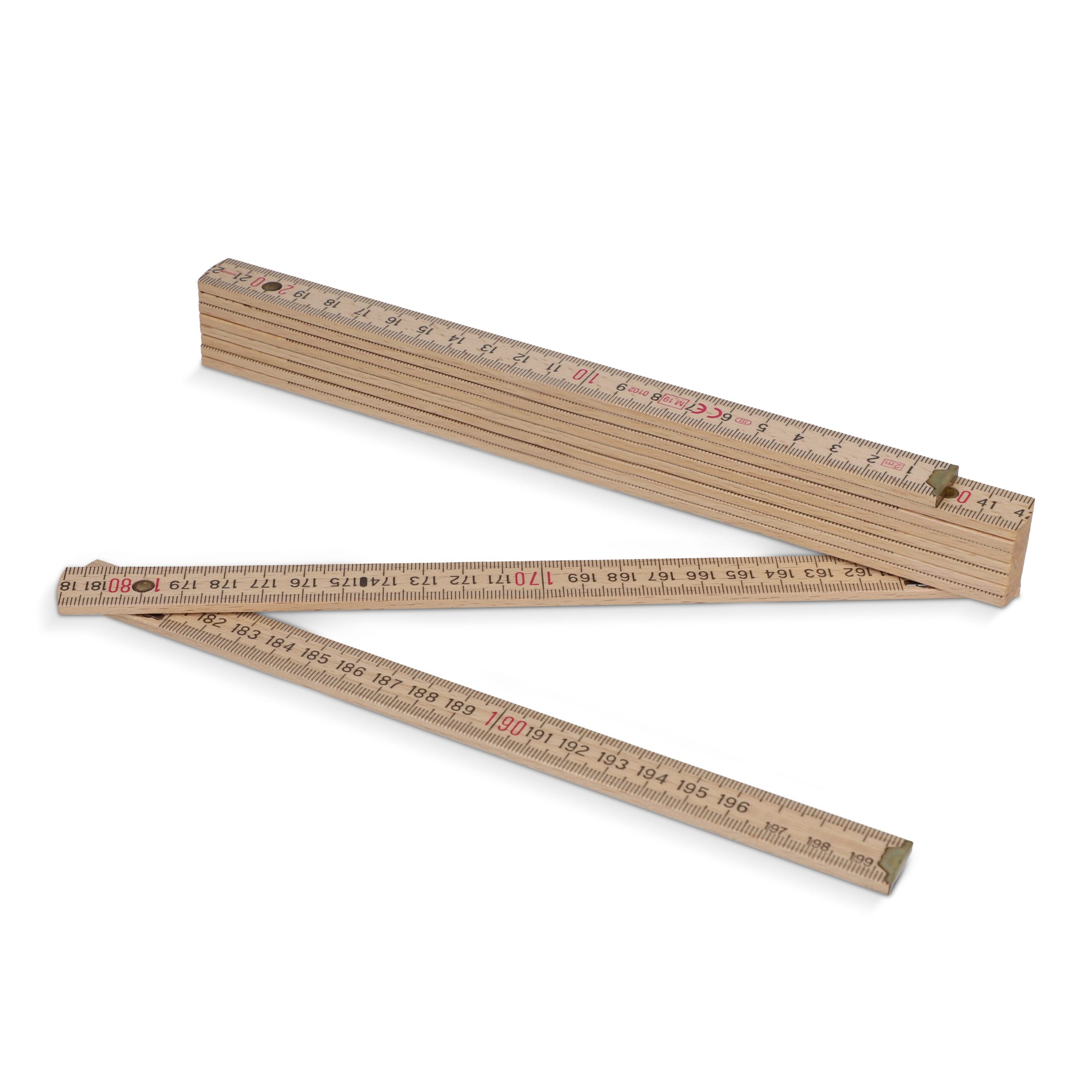 Zollstock 2m Premium natur – Bild 2