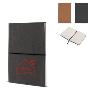 Notizbuch mit Einband aus recycelten Leder Din A5