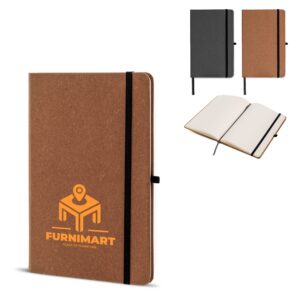 Hardcover-Notizbuch mit Einband aus recycelten Leder DIN A5