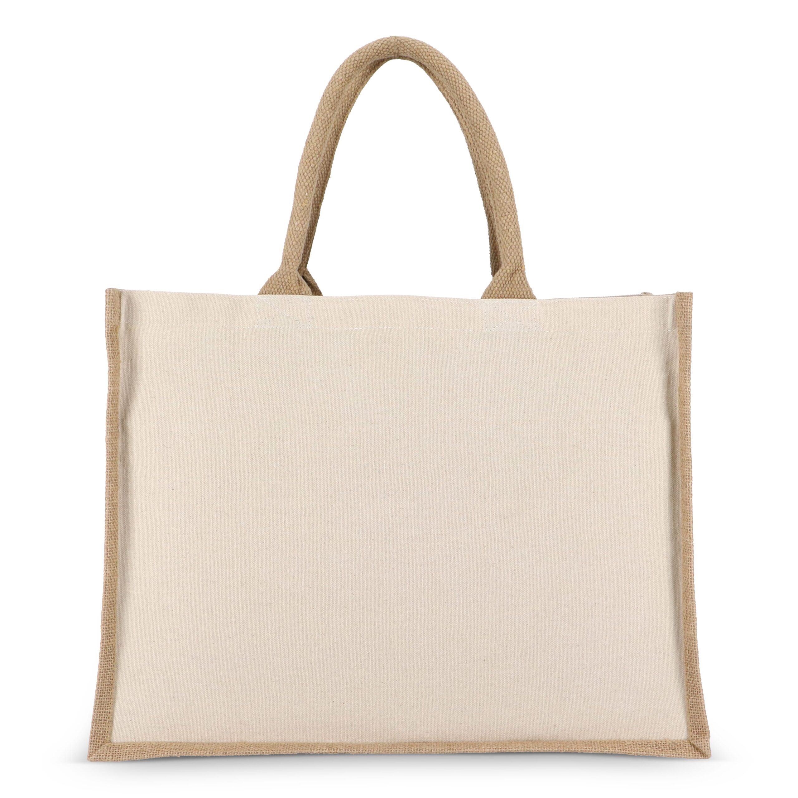 Jute-Baumwolle Tragetasche OEKO-TEX® 42,5 x 19 x 32cm 320g/m² – Bild 5