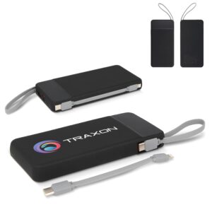 Ziara Powerbank with USB-C & Lightning Cable 10000mAh