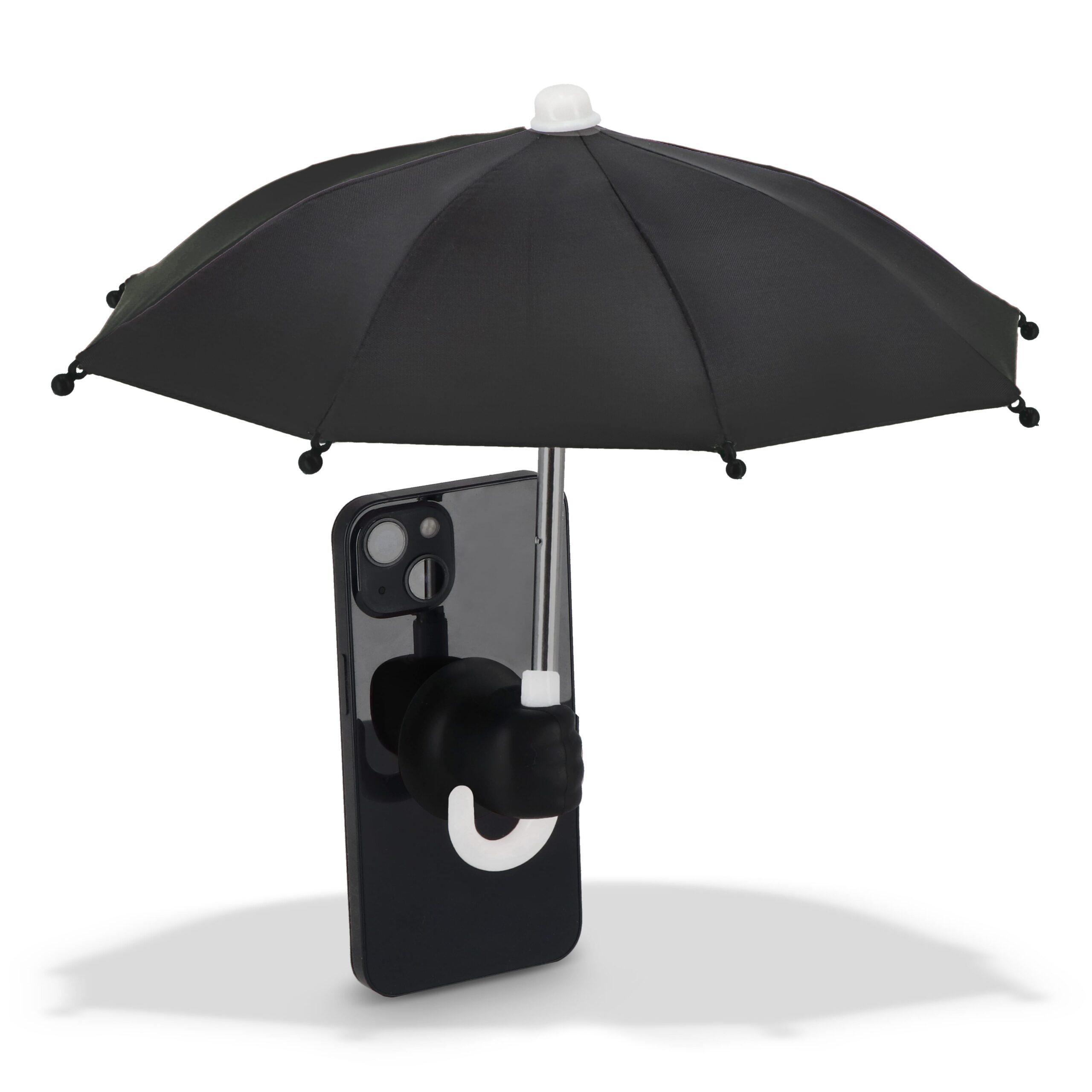 Telefon-Regenschirm mit Saugnapfhalterung – Bild 2