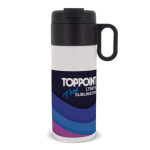Isolierbecher Flow mit Griff Sublimation 400ml
