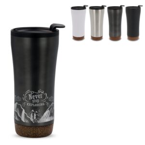 Doppelwandiger Becher mit einem Korkboden 480ml