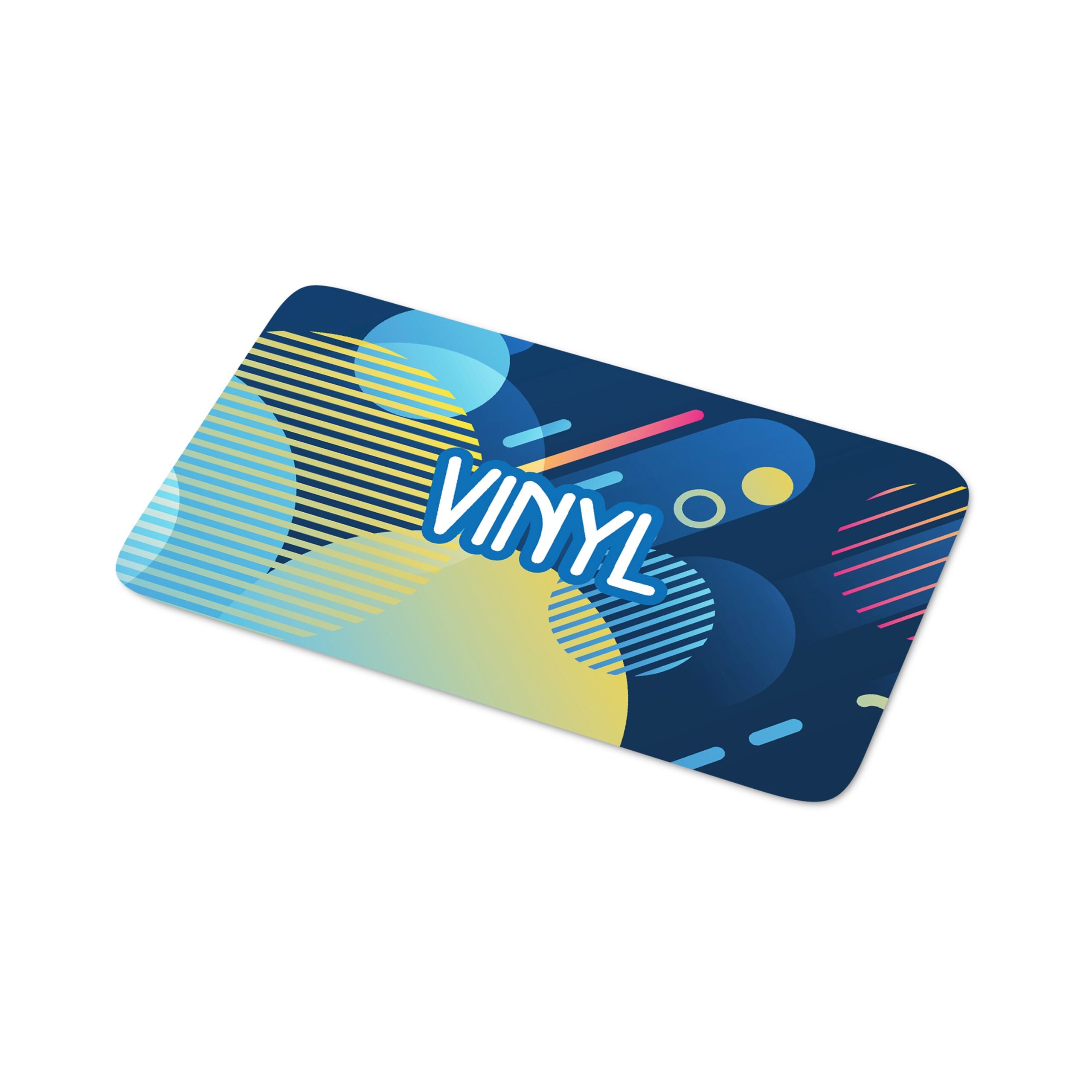 Vinyl Sticker Rechteck 50x20mm – Bild 2