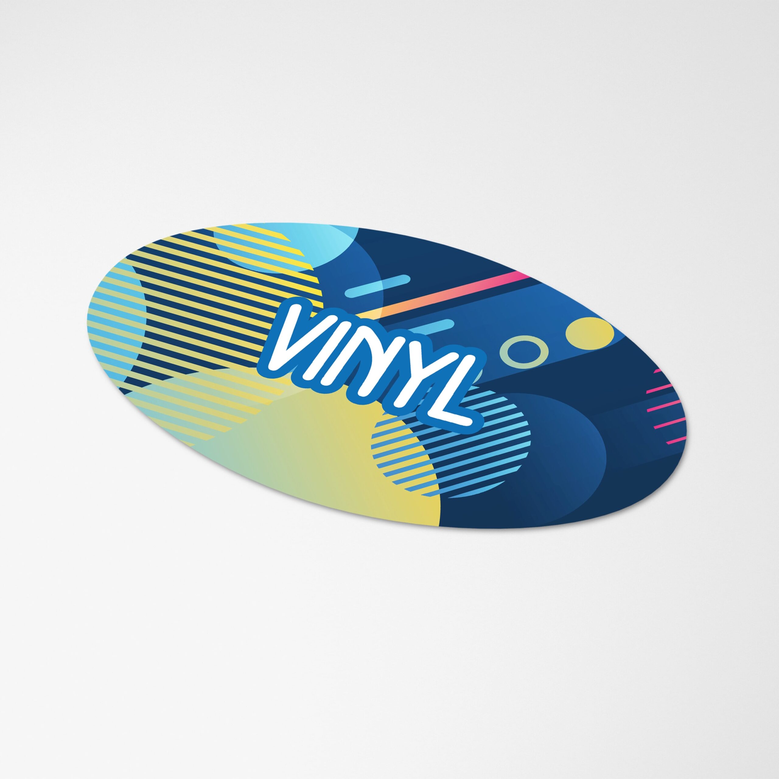 Vinyl Sticker Oval 20x10mm – Bild 2