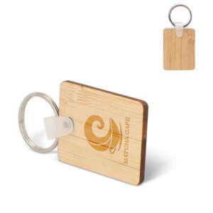 Schlüsselanhänger Bamboo rechteckig