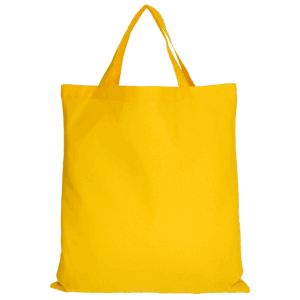 Baumwolltasche CLASSIC mit zwei kurzen Henkeln, sonnenblumengelb