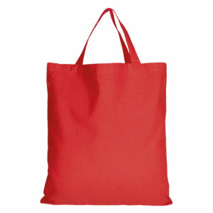 Baumwolltasche CLASSIC mit zwei kurzen Henkeln, rot