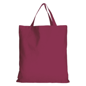 Baumwolltasche CLASSIC mit zwei kurzen Henkeln, bordeaux