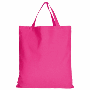 Baumwolltasche CLASSIC mit zwei kurzen Henkeln, pink