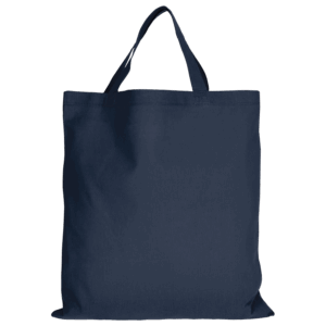 Baumwolltasche CLASSIC mit zwei kurzen Henkeln, dunkelblau