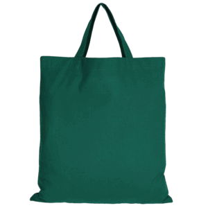 Baumwolltasche CLASSIC mit zwei kurzen Henkeln, waldgrün