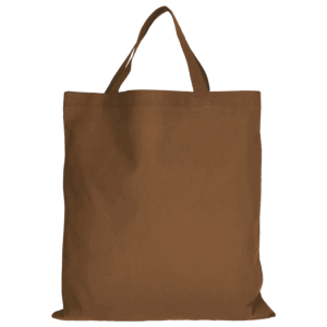 Baumwolltasche CLASSIC mit zwei kurzen Henkeln, braun