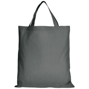 Baumwolltasche CLASSIC mit zwei kurzen Henkeln, stahlgrau