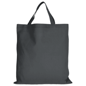 Baumwolltasche CLASSIC mit zwei kurzen Henkeln, anthrazit