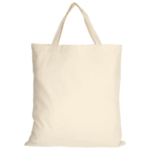 Baumwolltasche CLASSIC mit zwei kurzen Henkeln, natur