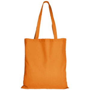 Baumwolltasche CLASSIC mit zwei langen Henkeln, mandarin
