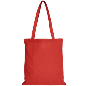 Baumwolltasche CLASSIC mit zwei langen Henkeln, rot