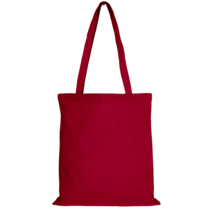 Baumwolltasche CLASSIC mit zwei langen Henkeln, dunkelrot