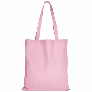 Baumwolltasche CLASSIC mit zwei langen Henkeln, rosa