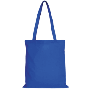Baumwolltasche CLASSIC mit zwei langen Henkeln, royalblau