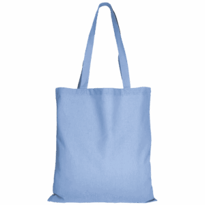 Baumwolltasche CLASSIC mit zwei langen Henkeln, himmelblau
