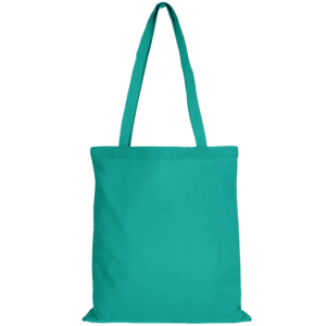 Baumwolltasche CLASSIC mit zwei langen Henkeln, smaragd