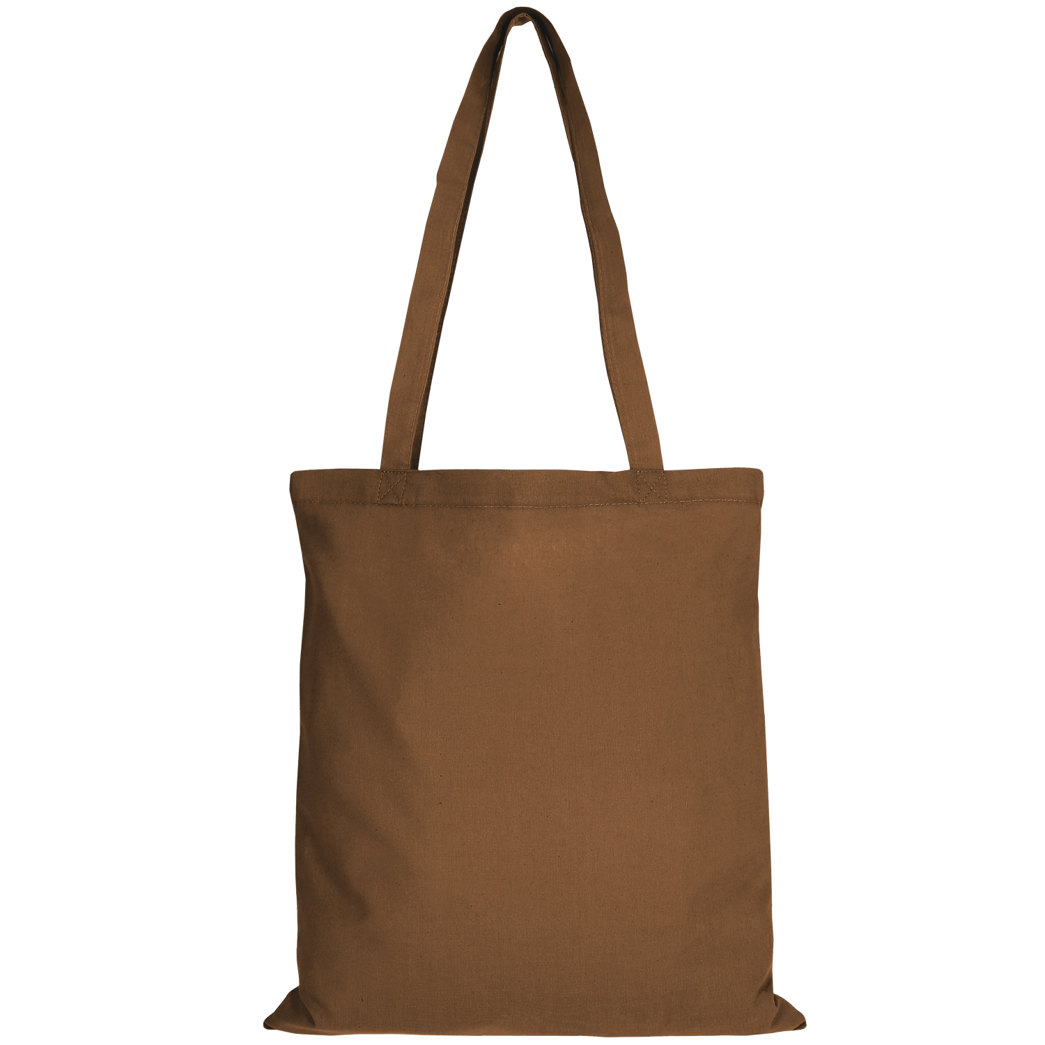Baumwolltasche CLASSIC mit zwei langen Henkeln, braun