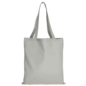 Baumwolltasche CLASSIC mit zwei langen Henkeln, hellgrau