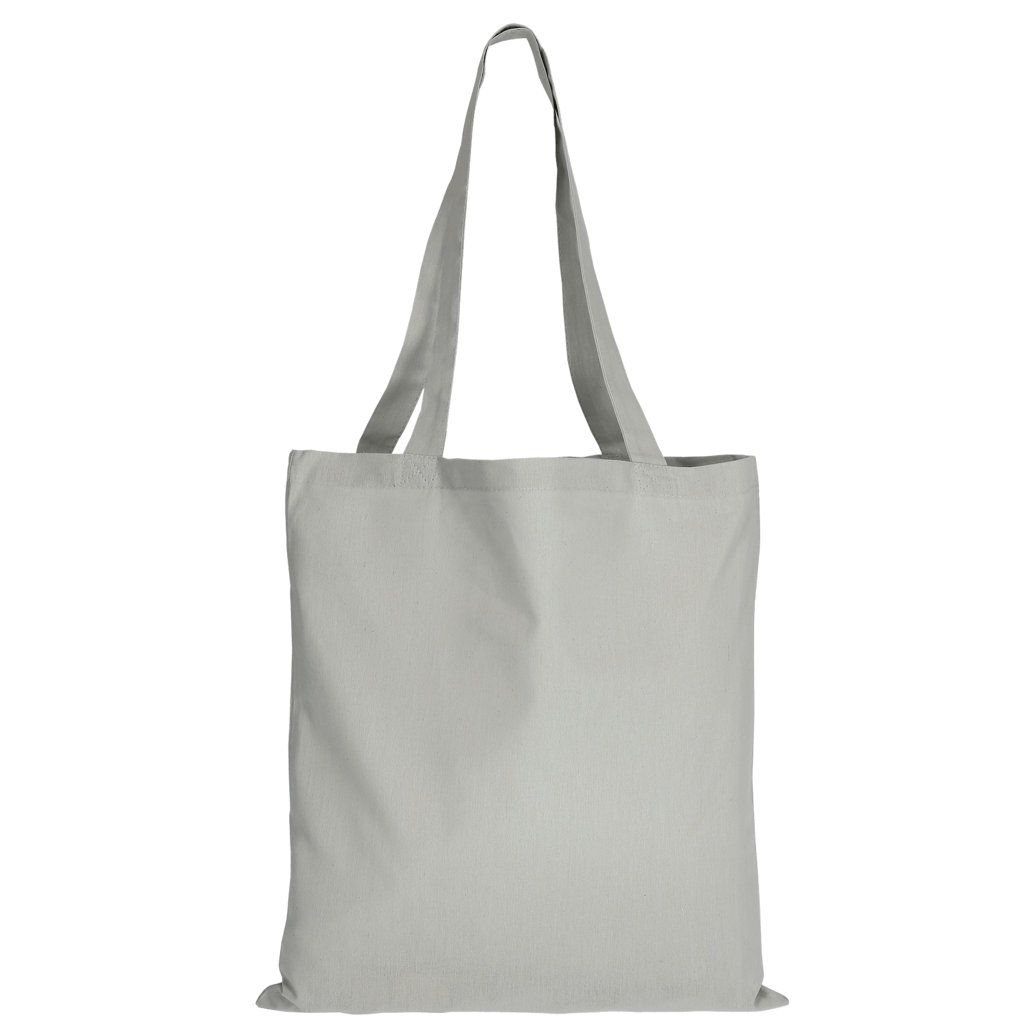 Baumwolltasche CLASSIC mit zwei langen Henkeln, hellgrau