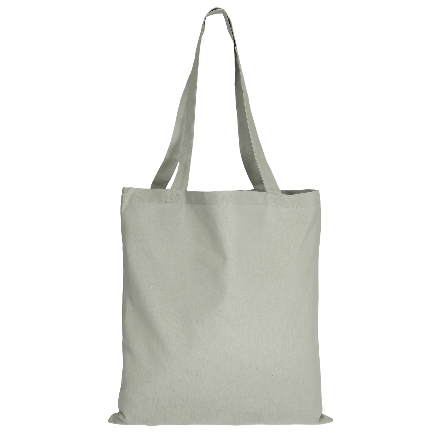 Baumwolltasche CLASSIC mit zwei langen Henkeln, grau