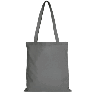 Baumwolltasche CLASSIC mit zwei langen Henkeln, stahlgrau